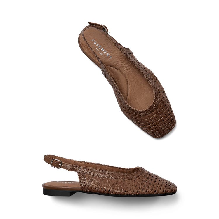 Pavement Agira Slingback Brown 067