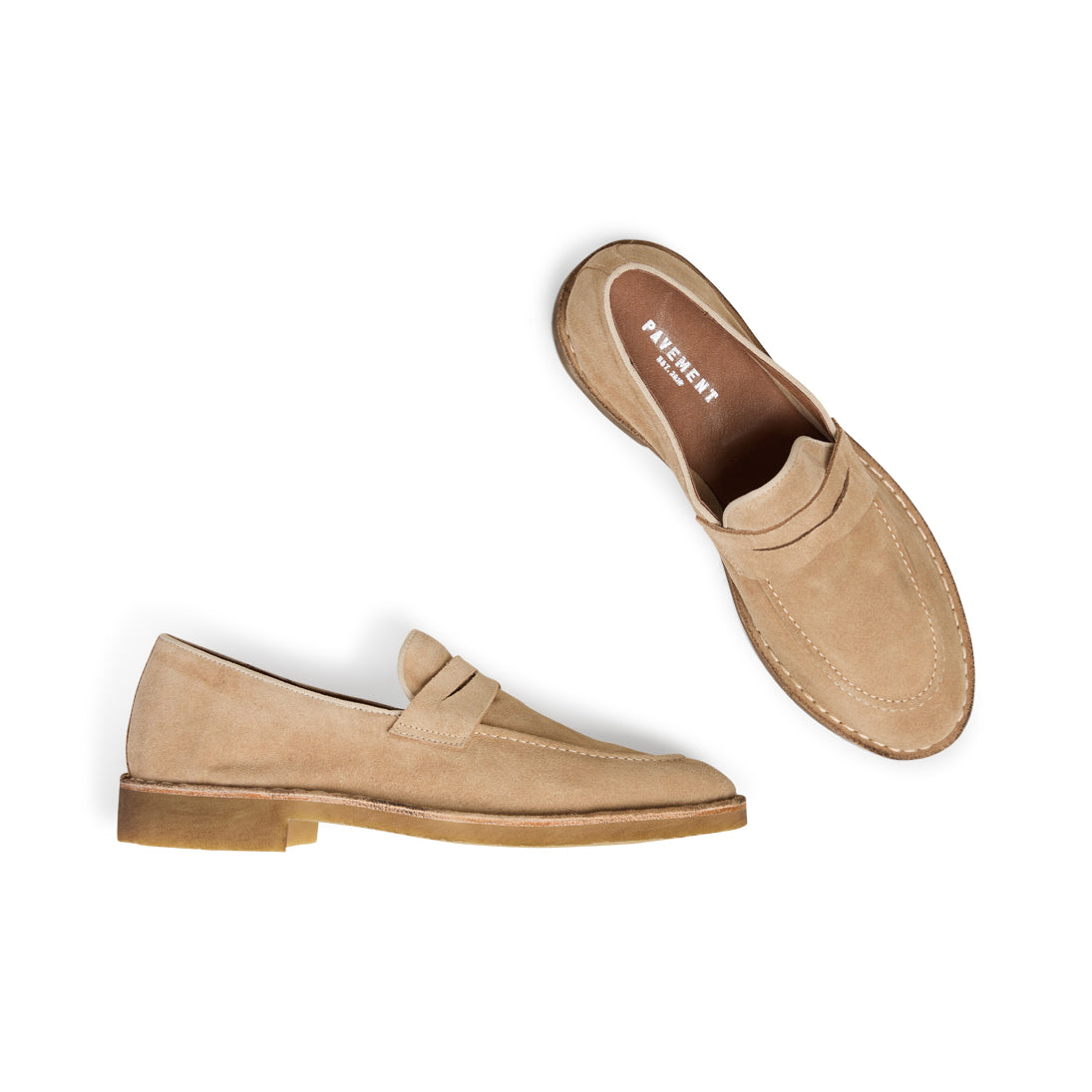 Pavement Men Anders Flats Taupe suede 174