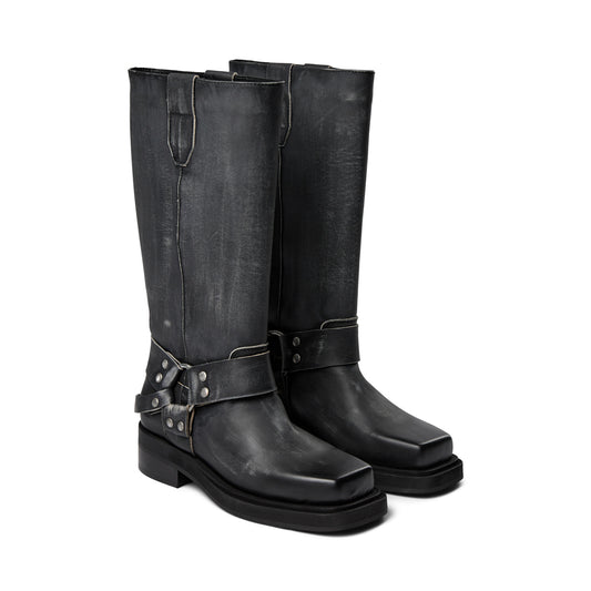 Pavement Angelina Vintage Long boots Black matte 069