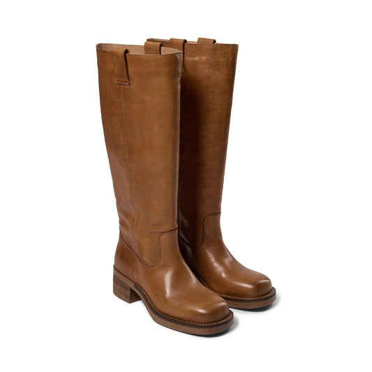 Pavement Annika Vintage Long boots Tan Vintage 717
