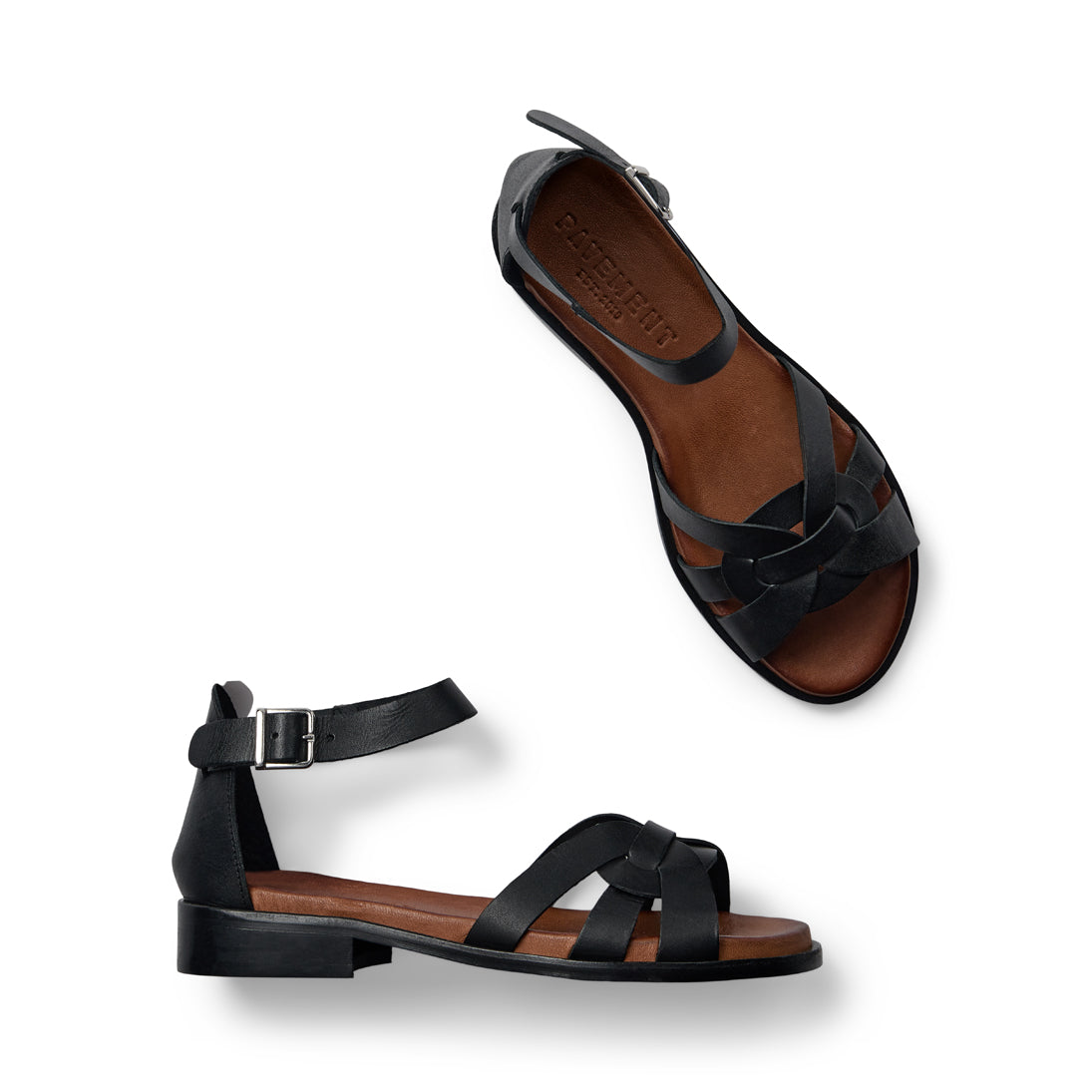 Pavement Aretha Sandals Black/Tan 585