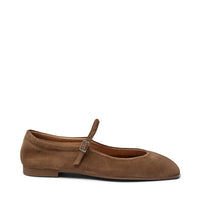 Elga Patent - Taupe suede