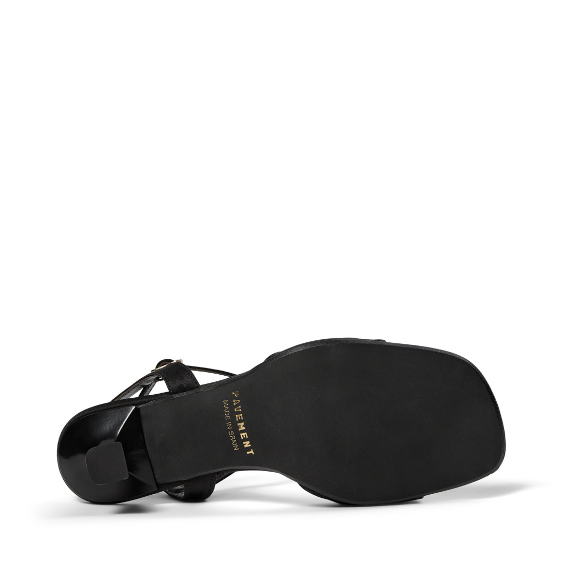 Pavement Helma Heels Black satin 705