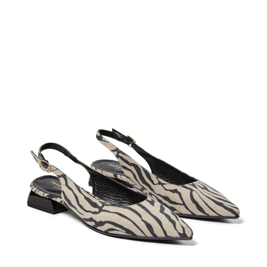 Pavement Kala Slingback Zebra satin 791