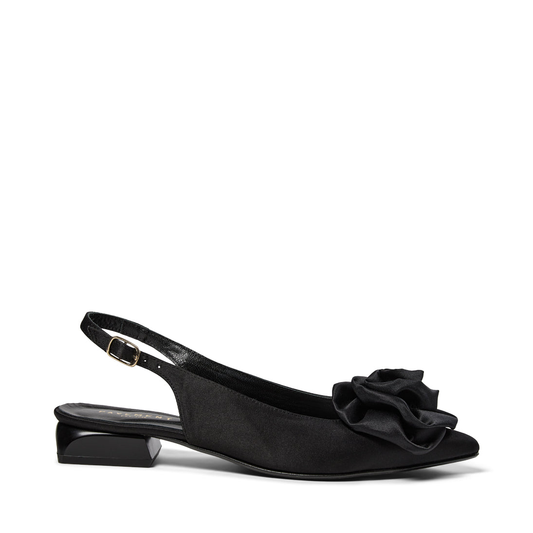 Pavement Kala Rose Slingback-ballerinas Black satin 705