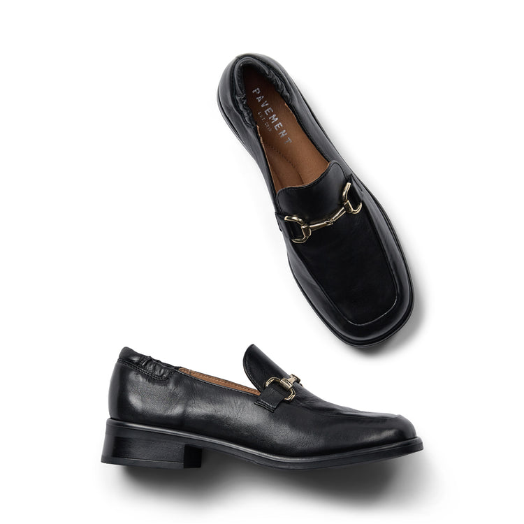 Pavement Maui Buckle Loafers Black 020