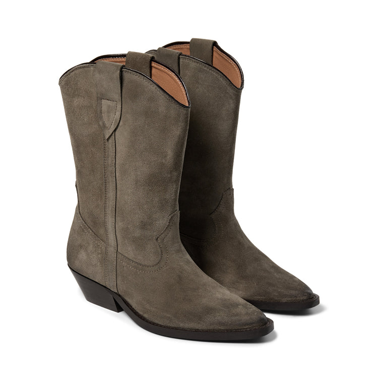 Pavement Nikki Suede Boots Khaki suede 312