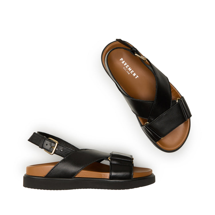 Pavement Lava Sandals Black/Tan 585